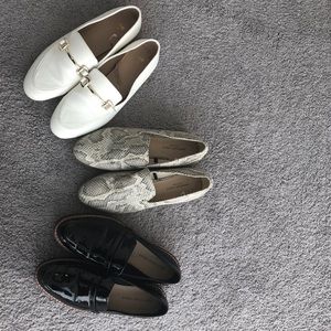 Three pairs of loafers